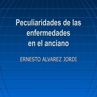 Peculiaridades de las enfermedades(...