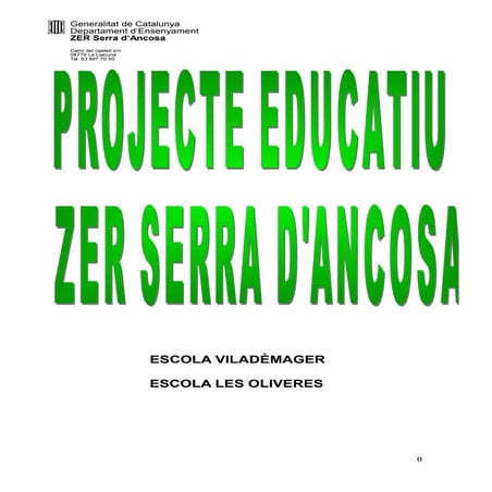 PEC ZER SERRA D'ANCOSA