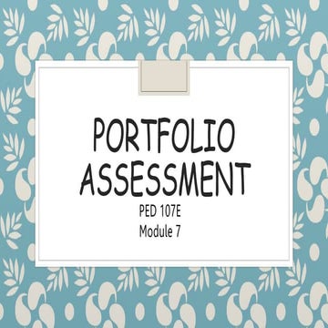 PED 107E - Module 7.pptx