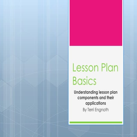 Lesson Plan Basics