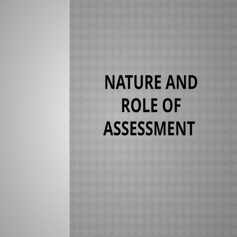 This is about the Assessment of Learning.
