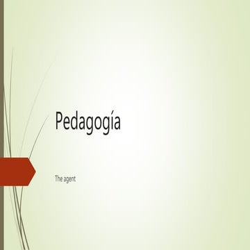 Pedagogía