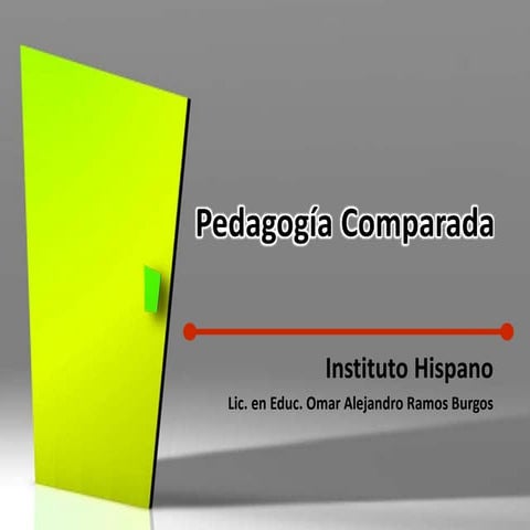 Pedagogía comparada