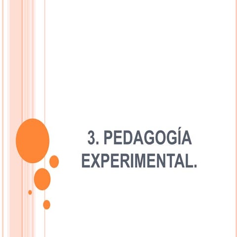 Pedagogía experimental