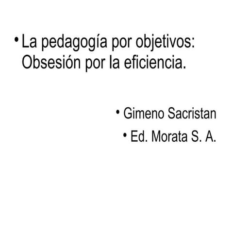 Pedagogía tecnicista