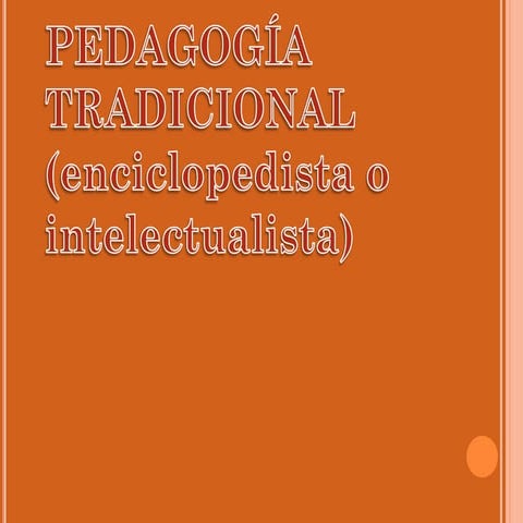 Modelo pedagógico de la educación tradicional 