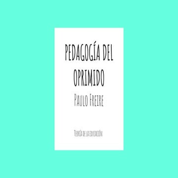 Pedagogia del Oprimido