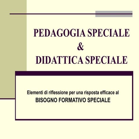 Pedagogia speciale