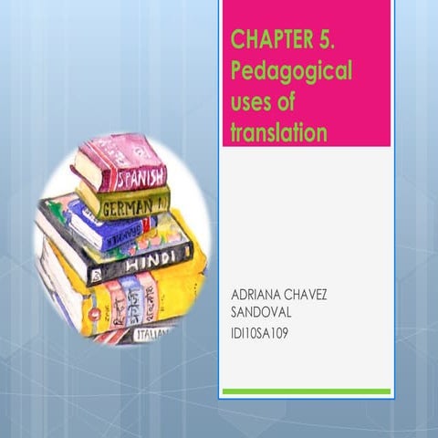 Pedagogical uses of translation