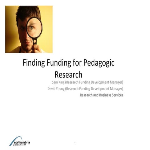Pedagogic research funding 25 june 2012