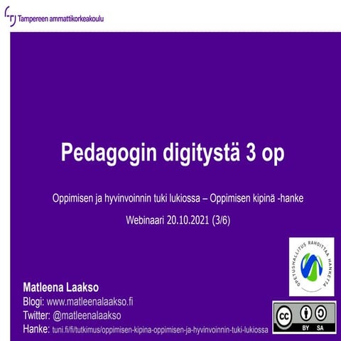 Pedagogin digitystä 20.10.21