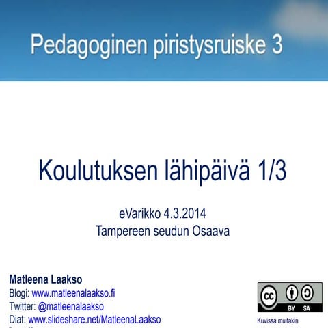 Pedagoginen piristysruiske 4.3.14