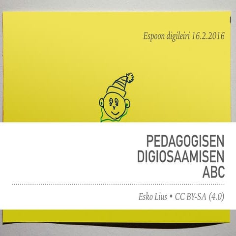 Pedagogisen digiosaamisen abc
