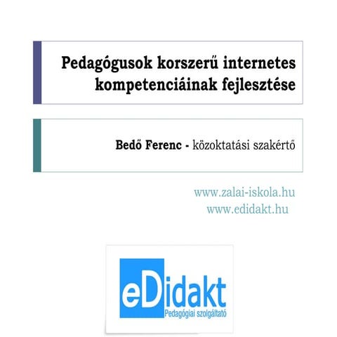 Pedagogusok korszeru internetes kompetenciai
