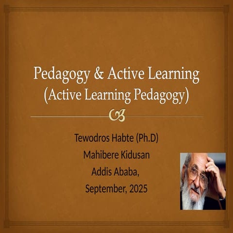 Pedagogy and Acive Learning, propserypptx