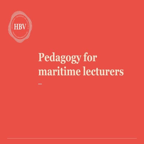 Pedagogy for maritime lecturers