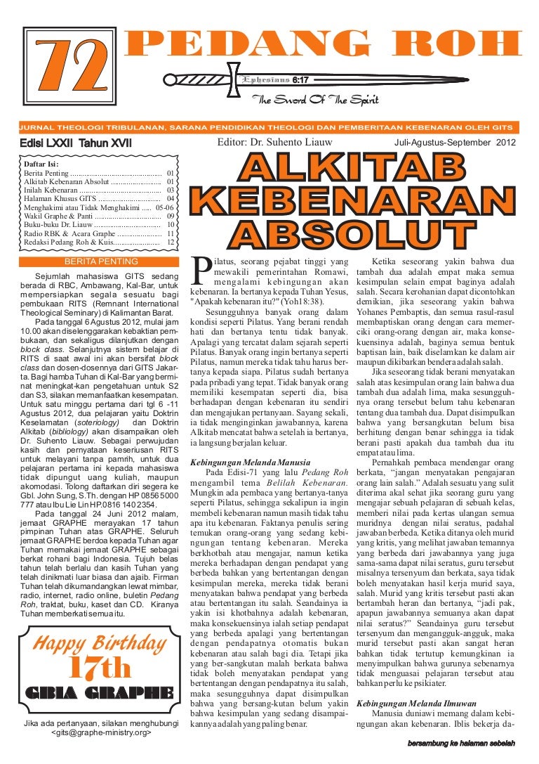 Pedang Roh Edisi 72