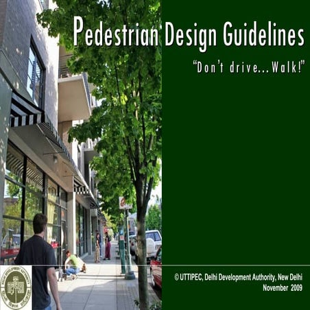 Pedestrian Guidelines 20 Nov09