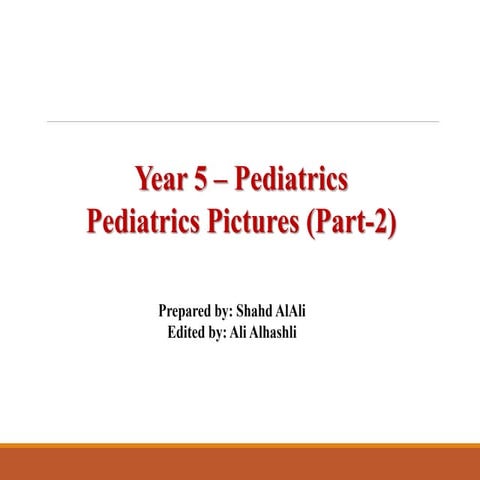 Pediatrics OSCE pictures part 2 