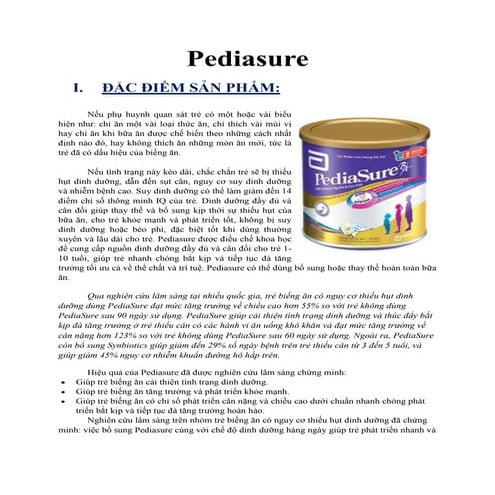 MARKETING Pediasure | DOCX