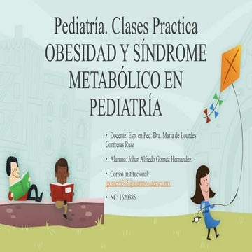 Pediatria Obesidad y sindrome metabolico