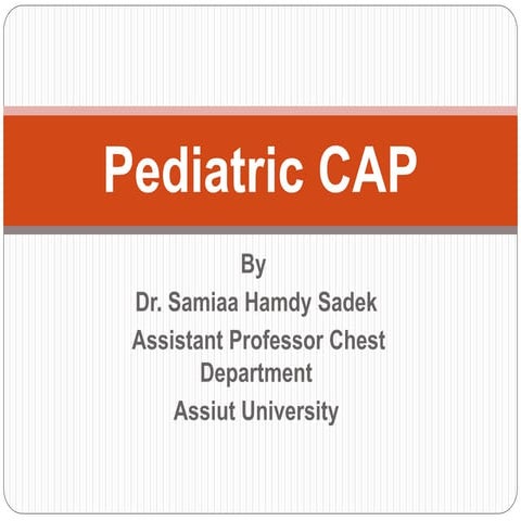 Pediatric community acquired pneumonia