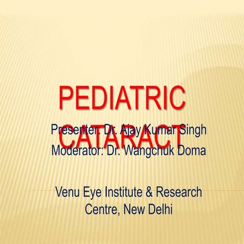 Pediatric cataract