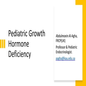 Pediatric growth hormone deficiency