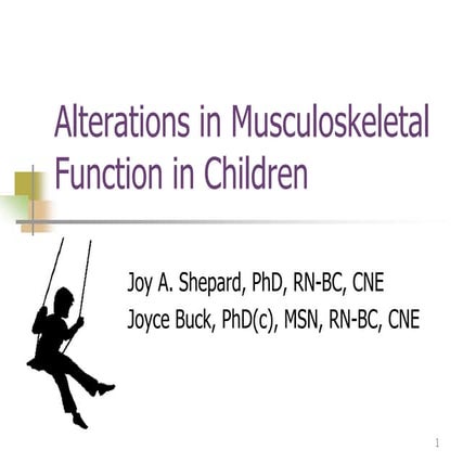 Pediatric musculoskeletal nurs 3340 spring 2017