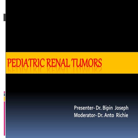 Pediatric renal tumors radiology