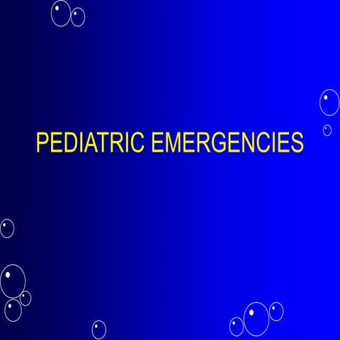 pediatric emergencies