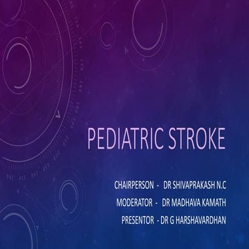 Pediatric stroke