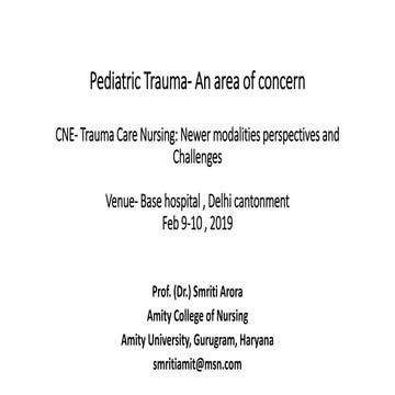 Pediatric Trauma