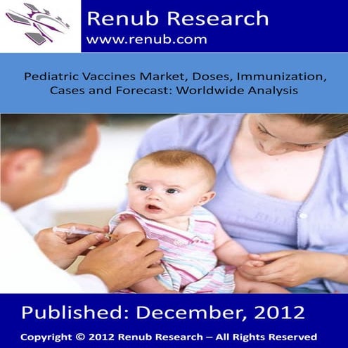 Pediatric vaccines market, doses, immunization, cases and forecast worldwide analysis