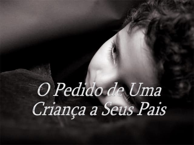 Pedido de uma criança