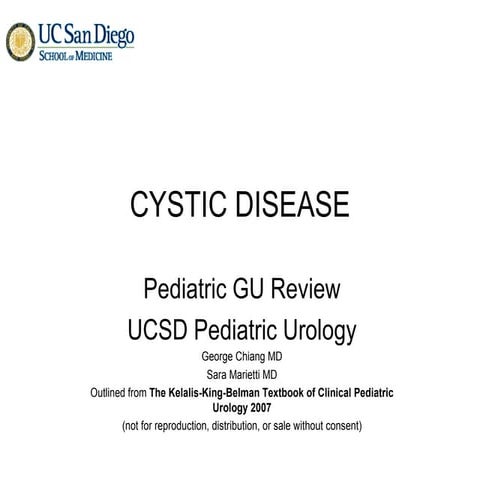 Pedi gu review cystic disease i