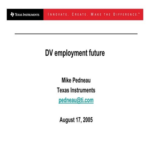 Pedneau dv employment_081705