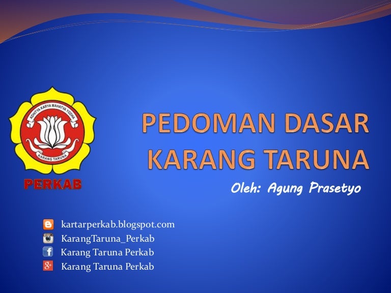 Pedoman Dasar Karang Taruna