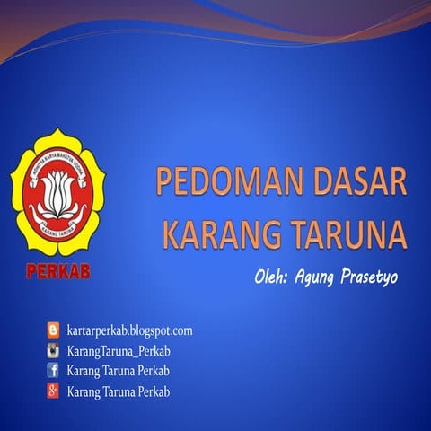 Pedoman Dasar Karang Taruna