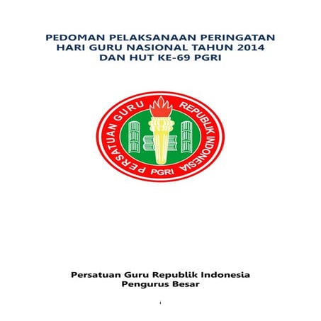 Pedoman HUT PGRI ke 69