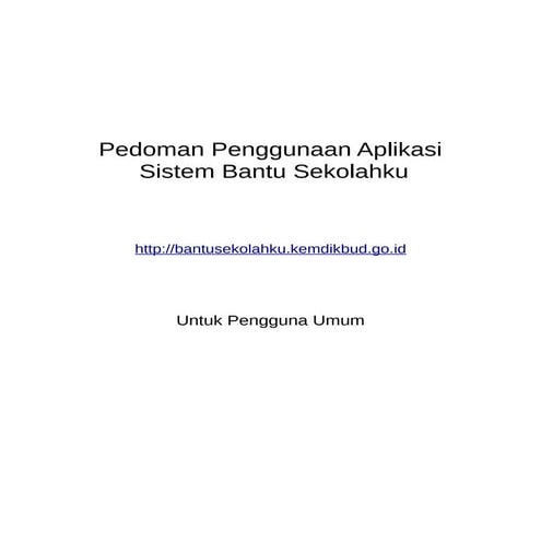 Pedoman penggunaan aplikasi untuk pengguna umum v1.0.1