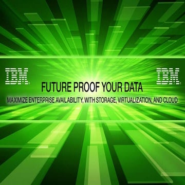 Future Proof Your Data: IBM Storage at VeeamON