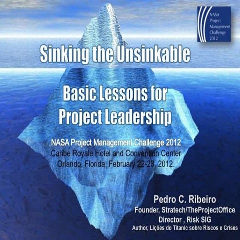 Pedro ribeiro-sinking the unsinkable | PPTX