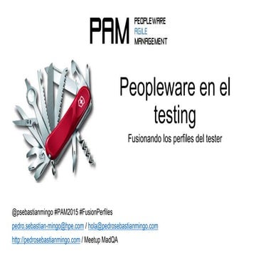Pedro sebastián mingo. peopleware en el testing