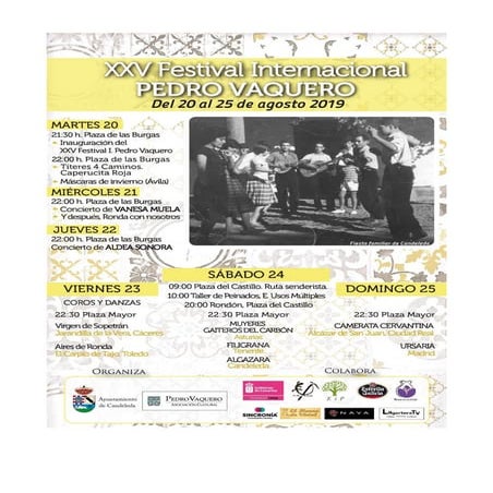 Pedro Vaquero Cartel 2019