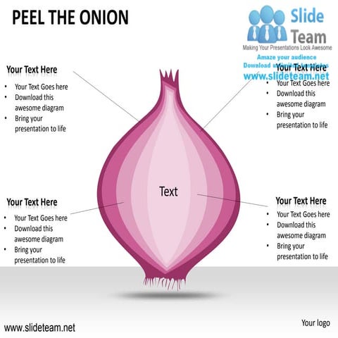 Peel the onion powerpoint ppt slides.