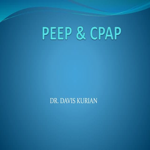 Peep & cpap