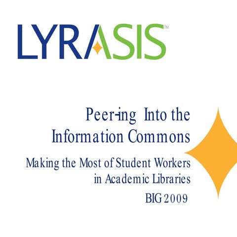 Peer-ing into the Information Commons
