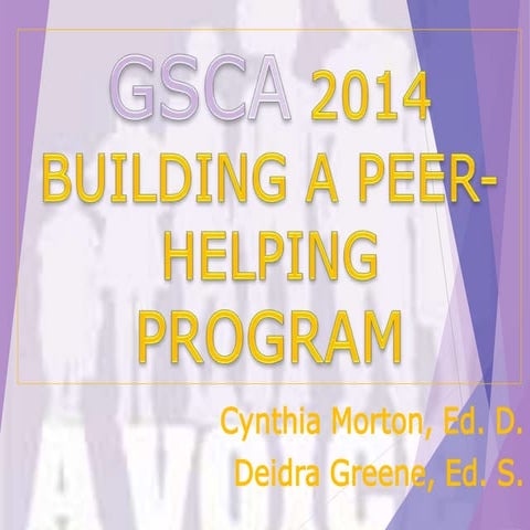 Building a Peer Helper Program