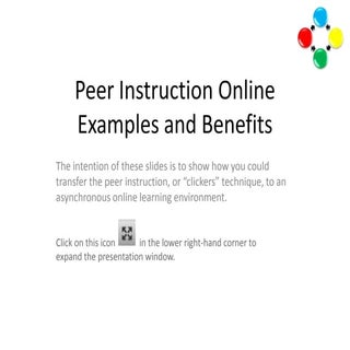 Peer instruction online